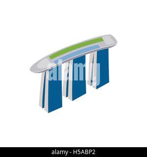 Hotel Marina Bay Sands in Singapur-Symbol Stock Vektor