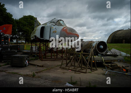 RAF Bentwaters, ehemaliger USAF Nuclear Bomber Basis in Suffolk England. Oktober 2016 wurden hier A10 Tank Buster Flugzeuge stationiert. Stockfoto