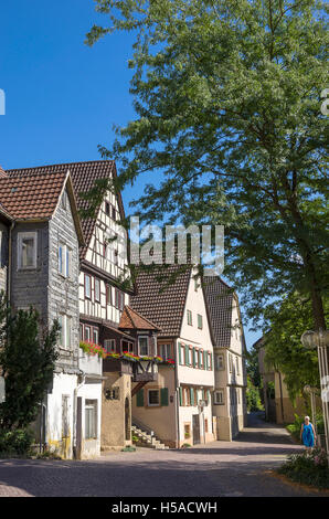 Die Smalltown Lauffen am Neckar, Baden-Württemberg, Deutschland. Stockfoto