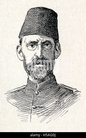 Mehmed Emin Pascha, geboren Isaak Eduard Schnitzer, Taufen Eduard Carl Oscar Theodor Schnitzer, 1840-1892.  Deutsch-osmanischen jüdischen Arzt, Naturforscher und Gouverneur von der ägyptischen Provinz Äquatoria am oberen Nil. Stockfoto