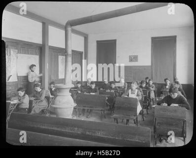 Im Klassenzimmer, Woodbine Schule, NJ Stockfoto