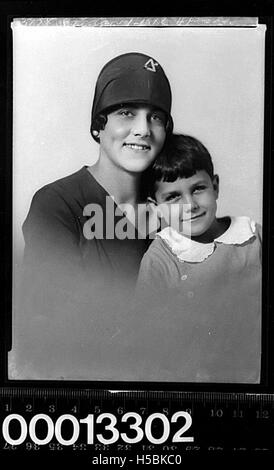 Porträt von Mutter und Kind, möglicherweise des Familiennamens Gordon Stockfoto