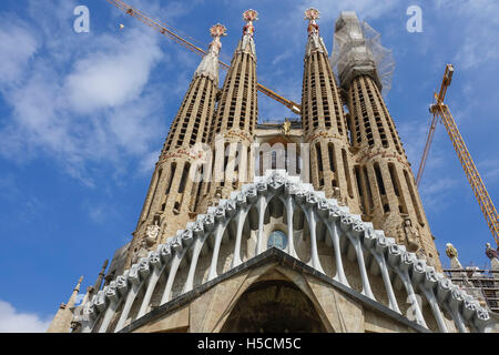 Wunderbare Kirche Sagrada Familia in Barcelona - Wahrzeichen Stockfoto