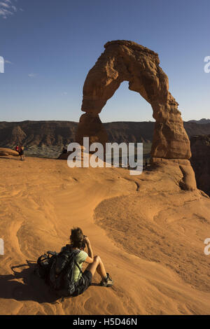 Delicate Arch Arches National Park in Utah Stockfoto