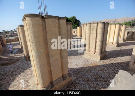 Jerico. 20. Oktober 2016. Foto aufgenommen am 20. Oktober 2016 zeigt eine Ansicht der großen Mosaikboden Hisham es Palace, in der West Bank von Jericho. Einige 827 qm der Boden ist gepflastert mit spektakulären Mosaik Dekoration im Hisham Palast, die gilt als eines der größten Mosaiken der Welt gespeichert sein. © Fadi Aruri/Xinhua/Alamy Live-Nachrichten Stockfoto