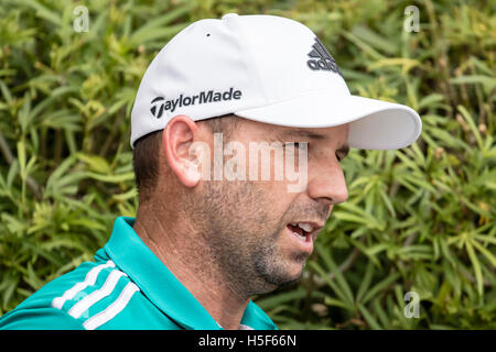 Kuala Lumpur, Malaysia. 20. Oktober 2016. Sergio Garcia Championships im CIMB PGA 2016 Golf auf TPCKL Golf Course in Kuala Lumpur. Bildnachweis: Danny Chan/Alamy Live-Nachrichten. Stockfoto