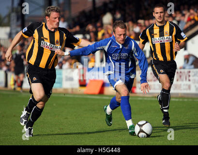 Sean Rigg in Aktion für Grays - Cambridge United Vs Grays Athletic - Blue Square Premier Football Stadium der Abtei, Cambridge - 28.09.08 Stockfoto