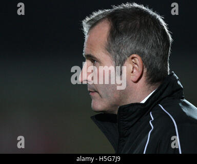 Stafford Rangers Manager Steve Bull - Grays Athletic Vs Stafford Rangers - Blue Square Premier bei der neuen Rec - 04.01.08 Stockfoto