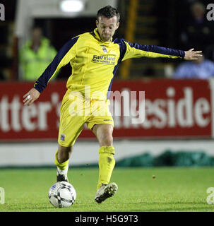 Ian Selley Grays - Aldershot Town Vs Grays Athletic - Blue Square Premier League auf dem Spielgelände - 22.11.07 Stockfoto