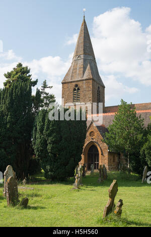 St.-Petri Kirche, Radway, Warwickshire, England, Vereinigtes Königreich Stockfoto