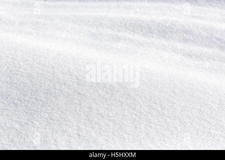 Wellige Oberfläche der reinen weißen Schnee Stockfoto