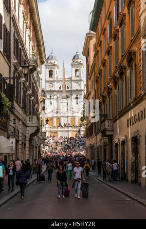 Via dei Condotti Straße, Rom, Latium, Italien Stockfoto