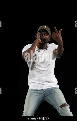 Kendrick Lamar führt zu das Leben ist schön Musik Festival Tag3 am 27. September 2015 in Las Vegas, Nevada. Stockfoto