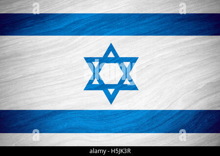 Flagge von Israel oder israelischen Banner auf abstrakten Hintergrund Stockfoto