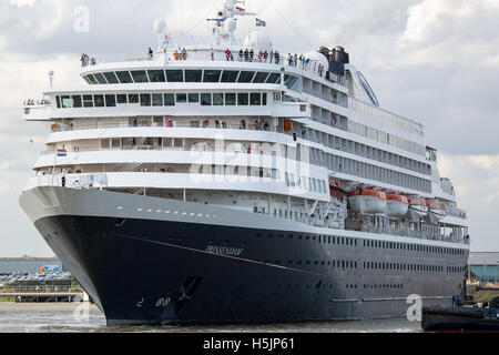 Kreuzfahrt Schiff MS Prinsendam bei Tilbury Stockfoto