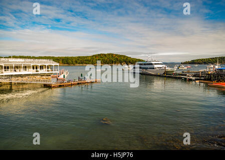 Historische Bar Harbor, Maine, USA Stockfoto