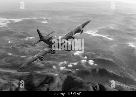 Kurzes Stirling war der erste schwere Bomber im 2. Weltkrieg bei der Royal Air Force Inbetriebnahmegenehmigung und blieb einfach das größte. Stockfoto