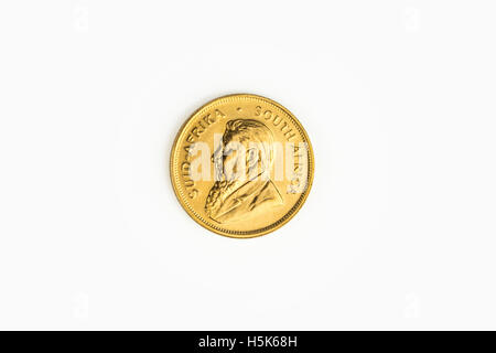 1 Unze gold - Münze Krügerrand Stockfoto