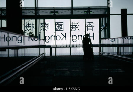 Hong Kong Chek Lap Kok Flughafen Eingang vorgelagerten Inseln Stockfoto