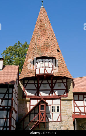 Roedelseer Tor Tor, Iphofen, Franken, Niederbayern Stockfoto