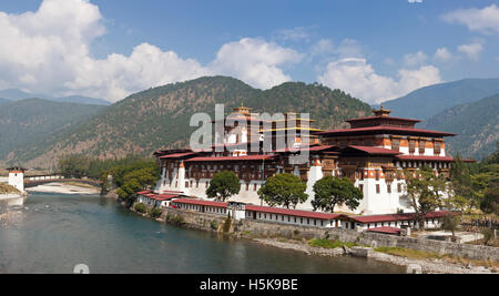 Punakha Dzong, Bhutan, Südasien Stockfoto