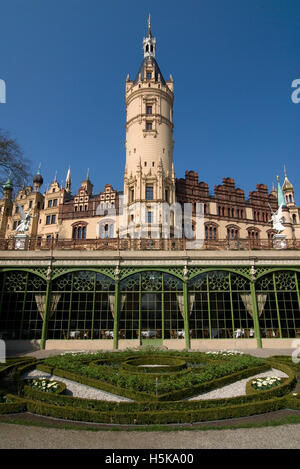 Schloss Schloss Schwerin, Schwerin, Mecklenburg-Vorpommern Stockfoto