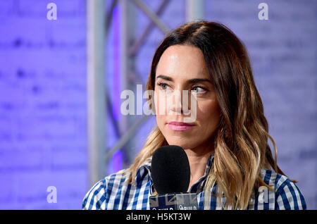 Mel C spricht bei einer Veranstaltung von AOL bauen Serie LDN in AOL Capper Street Studio in London. Stockfoto