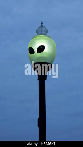 "Alien" Laternenpfahl, Roswell, New Mexico, Vereinigte Staaten Stockfoto