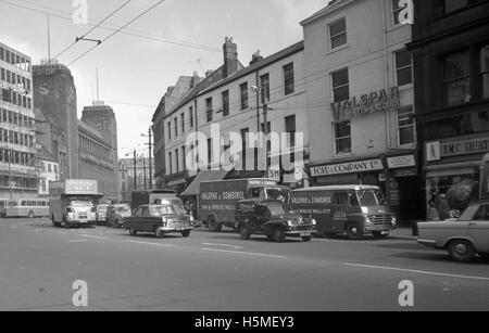 Verkehr auf Newgate Street, Newcastle upon Tyne, 1961 Stockfoto