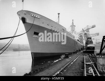 Passagierschiff "Orsova" bei der Marine-Werft Stockfoto