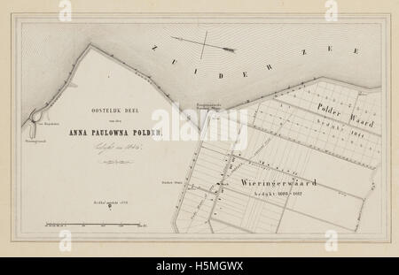 Anna Paulowna Polder de Wieringerwaard 1846 259 Stockfoto