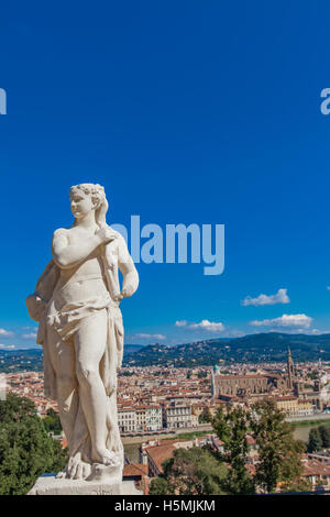 Statuen im Giardino Bardini in Florenz, Italien Stockfoto