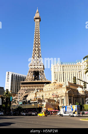 Paris am Strip in Las Vegas, Eiffel Tower Restaurant Stockfoto