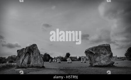 Avebury Henge und Steinkreise sind eines der größten Wunder der prähistorischen Großbritannien. Stockfoto