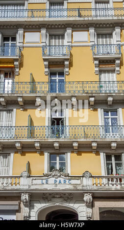 Hotel du Parc, Petain Governement Wohnsitz während des zweiten Weltkrieges, Vichy, Auvergne, Frankreich, Europa Stockfoto