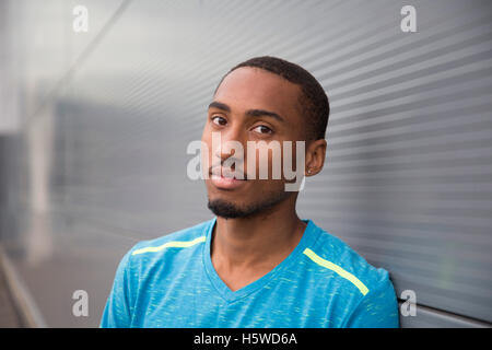 Vierhundert Meter Läufer Matthew Hudson-Smith an Loughborough University High Performance Center. Stockfoto