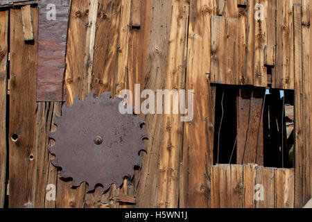 Bodie, Kalifornien, eine Geisterstadt, die einst eine boomende Bergbaustadt. Stockfoto