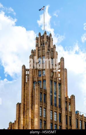 Art-Deco-Manchester Unity building, Ecke Swanston / Collins Street, Melbourne, Victoria, Australien Stockfoto