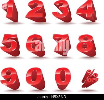 3D Weihnachten Verkauf 50 Prozent Rabatt auf roten Banner mit Schneemann Kopf für Weihnachts-Promotion-Werbung. Vektor-Illustration. Stock Vektor