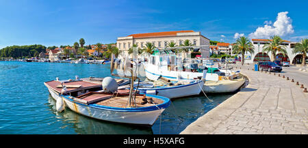 Starigrad auf Hvar Insel Panorama, Dalmatien, Kroatien Stockfoto