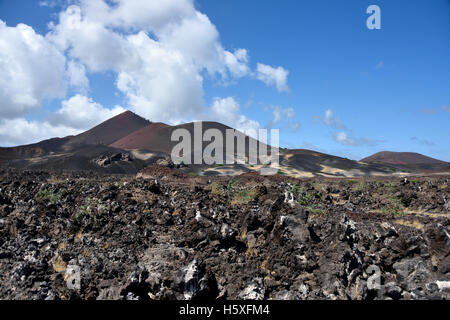 Die trockenen Vulkanlandschaft rund um Schwestern Gipfel auf Ascension Island Stockfoto