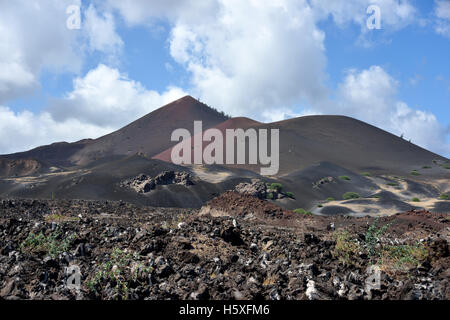 Die trockenen Vulkanlandschaft rund um Schwestern Gipfel auf Ascension Island Stockfoto