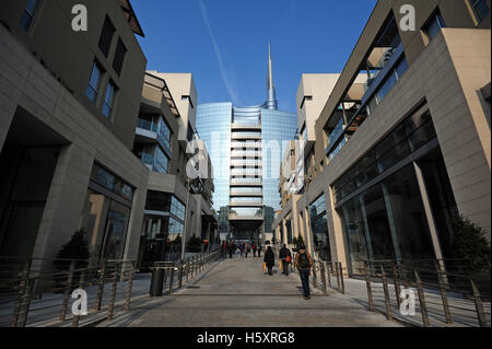 Der Eingang zum Bereich neue Porta Nuova vom Corso Como, Mailand, Italien Stockfoto