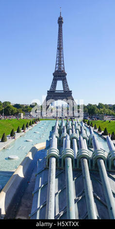 Erstaunliche Eiffelturm in Paris - fotografiert vom Trocadero-Bereich Stockfoto