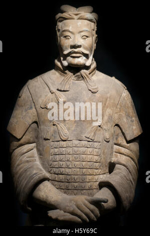 Terrakotta Krieger Armee Grube Nummer 1, Xian, Shaanxi, China, Asien. Eine alte Sammlung von Skulpturen, die Armeen von Qin Darstellung Stockfoto