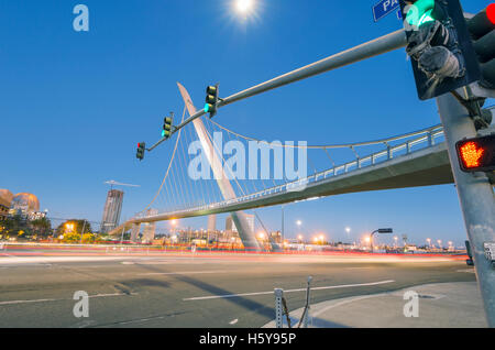 Harbor Drive Fußgängerbrücke. San Diego, Kalifornien, USA. Stockfoto