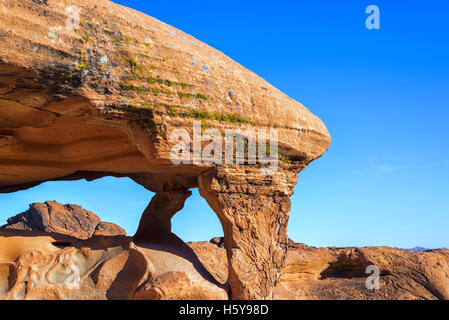 Klavier-Rock. Valley of Fire State Park, Nevada, Vereinigte Staaten von Amerika. Stockfoto