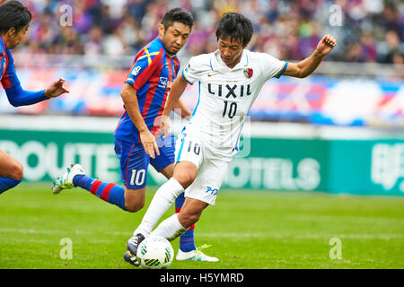 Tokio, Japan. 22. Oktober 2016. Gaku Shibasaki (Geweih) Fußball: 2016 J1 Liga 2. Stadium Spiel zwischen F.C. Tokyo 2-1 Kashima Antlers Ajinomoto-Stadion in Tokio, Japan. © AFLO SPORT/Alamy Live-Nachrichten Stockfoto