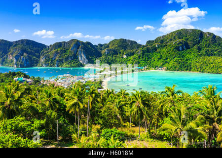 Thailand, Insel Phi Phi Don, Provinz Krabi. Stockfoto