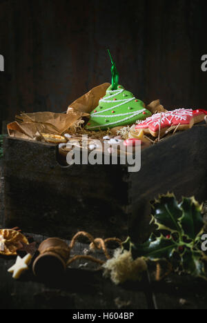 Weihnachten Handarbeit gemustert Pfefferkuchen Stockfoto